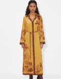 Banana Blossom Silk Shirtdress